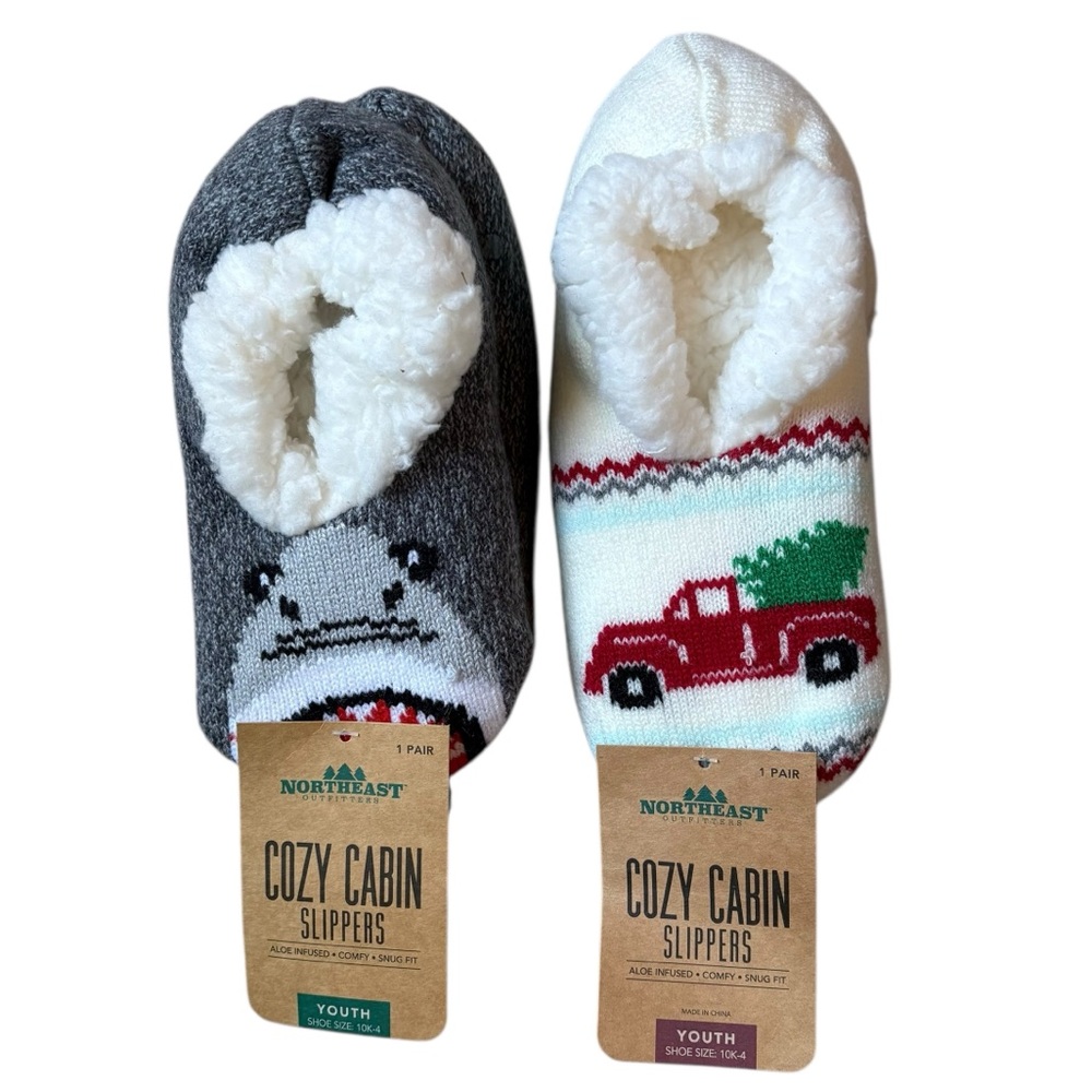 Northeast Outfitters Cozy Cabin Socks Slippers NWT Size‎ 10-4